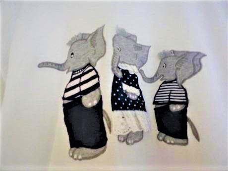 Tričko so sloníkmi 140/146, hummel,146