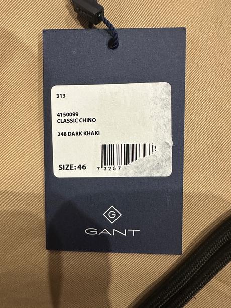 Nohavice gant 46 nové, gant,l / xl