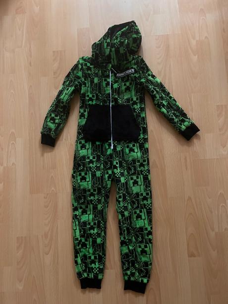 Plyšový overal minecraft 128-134, 134