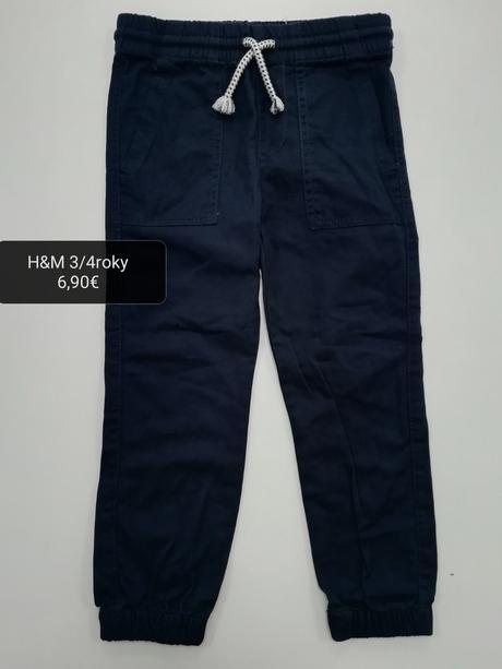 Modré nohavice h&m, h&m,104