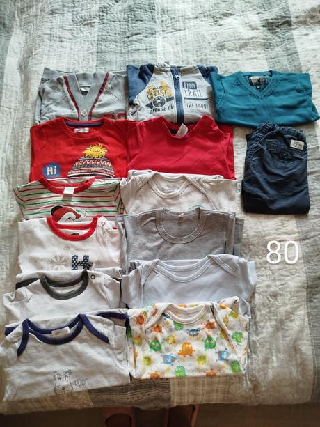 Mini balík oblečenia veľkosť 80, 68–80