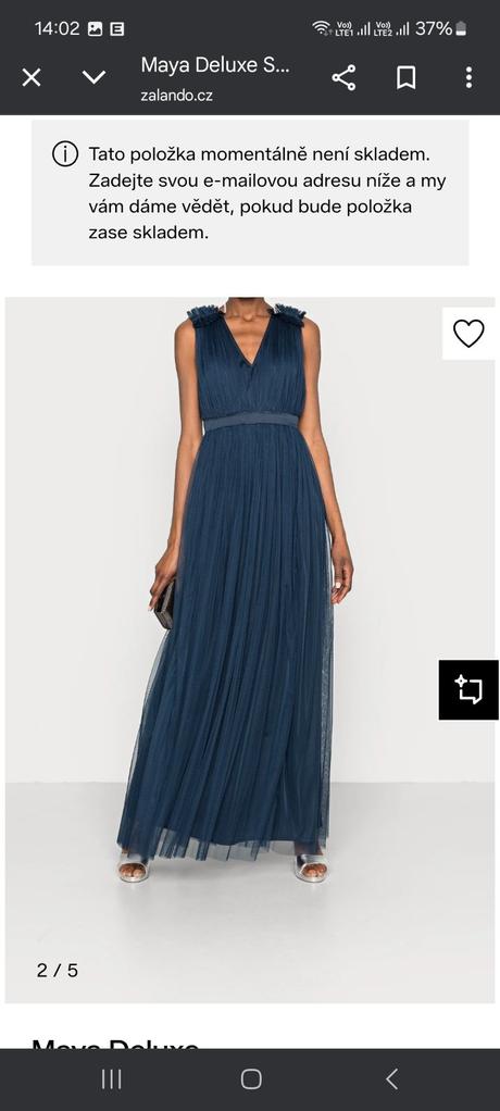 Maya de luxe - nenosené spoločenské šaty, m