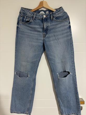 Bledomodré rifle, h&m,158