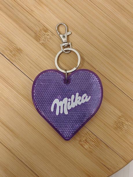Zb merch reflexný kľúčenka odrazka srdce milka,