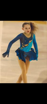 Súťažné šaty na krasokorčuľovanie, 128