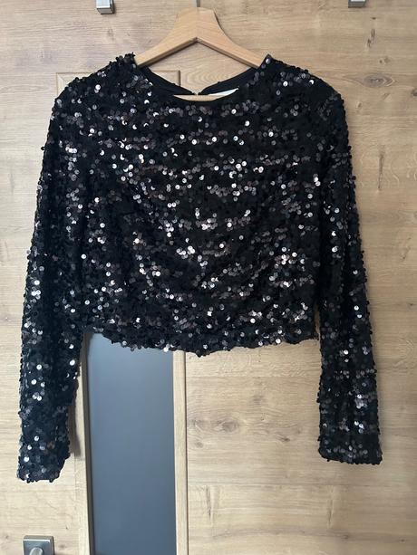 Flitrovaný top, h&m,xs