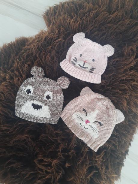 3x detská čiapka, 80