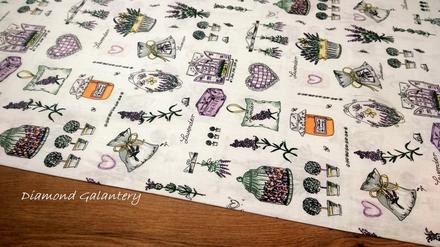 Bavlnená látka - lavander - cena za 10 centimetrov, 