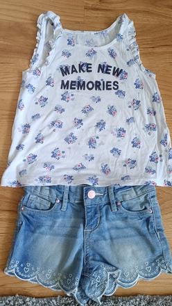 Šortky + tielko 110, takko,110