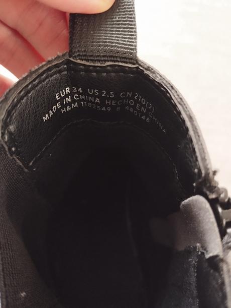 Členkové čižmy, h&m,34
