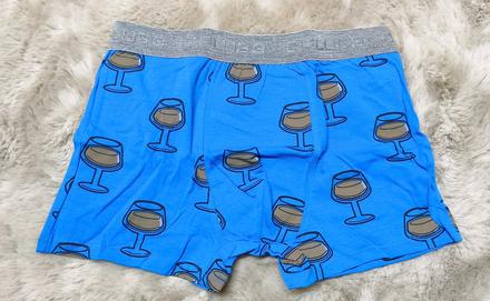 Pánske bavlnené boxerky s motívom vína, 4xl - xxxl