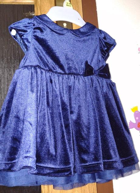 H&m modre slavnostne saty, vel. 4-6mes., h&m,68