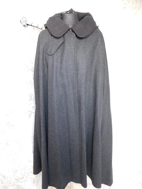 Luxusne panske vlnene glamurne pončo/kabat, l / m / s / xl