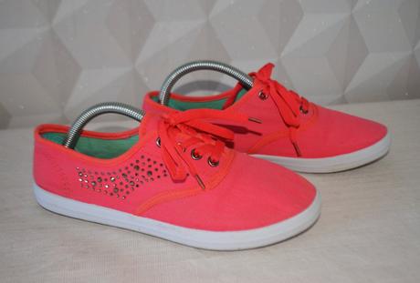 Ružové plátenky s kamienkami, veľ.37, 37