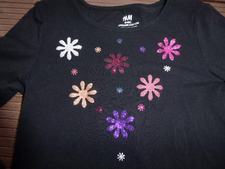 Čierne tričko, h&m,122