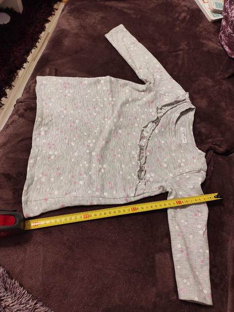 Sivé šaty s ružovými kvietkami, fox & bunny,86