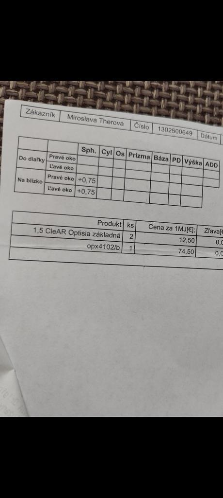 Dioptrické okuliare, 