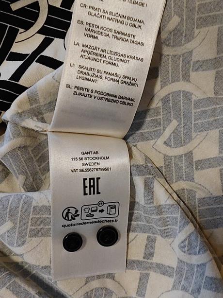 Gant originál monogram luxusné košeľové šaty, gant,s