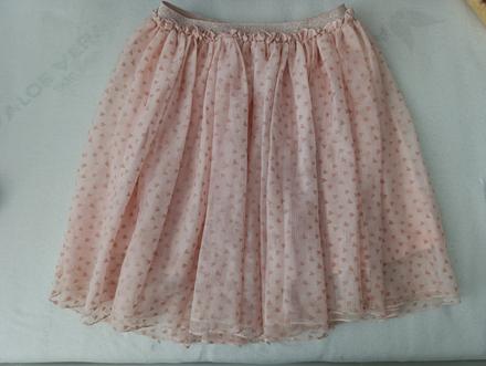 Svetlomarhuľková tylová sukňa so srdiečkami, pepco,128