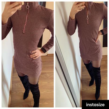 Zara elasticke saty so zipsom, zara,s