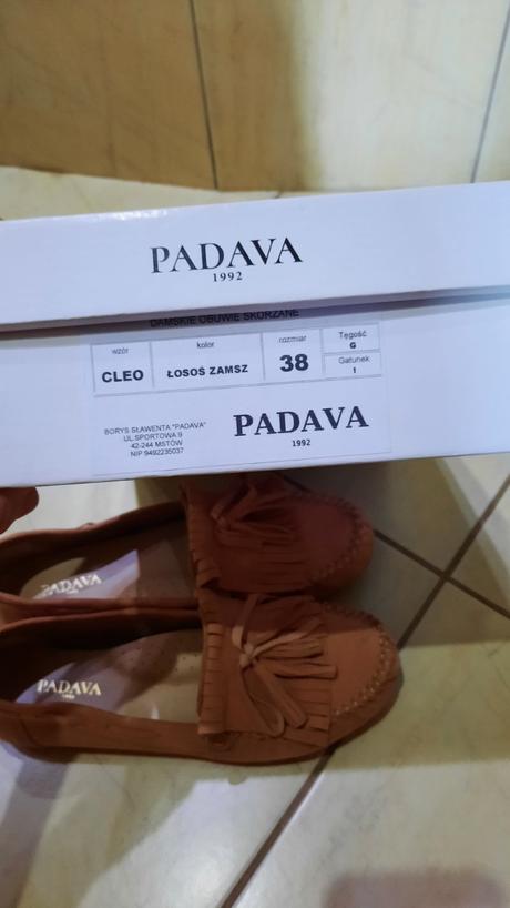 Kožené mokasíny padava, 38