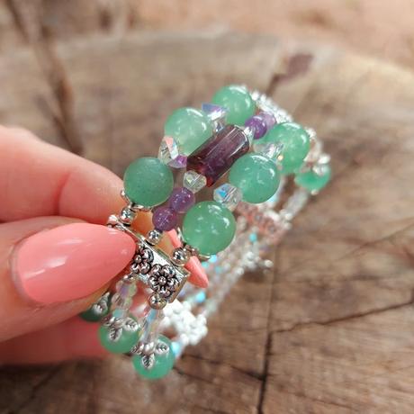 Náramok z minerálov pre znamenia blíženci, panny, 