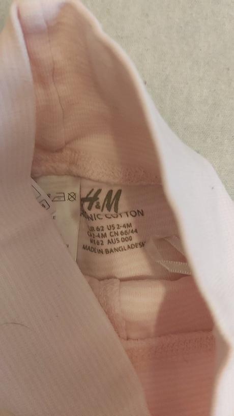 2 ks polodupačky h&m 62, h&m,62