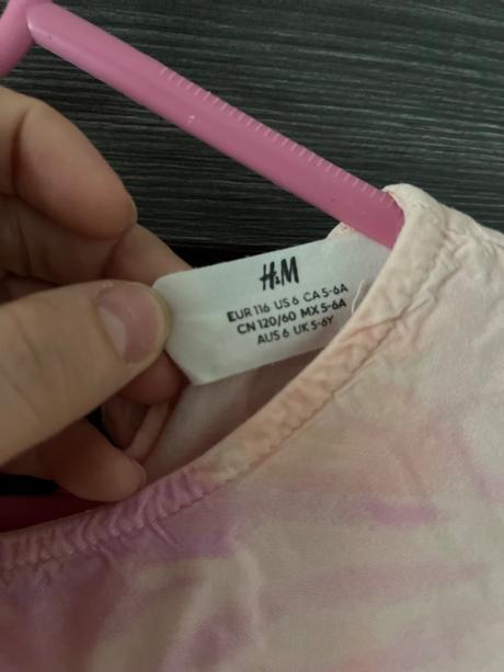Šaty 2x, h&m,116
