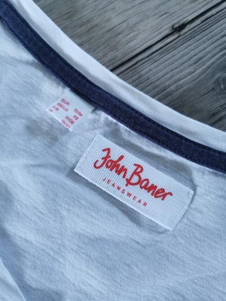Biele krátkorukávové tričko john baner, xs