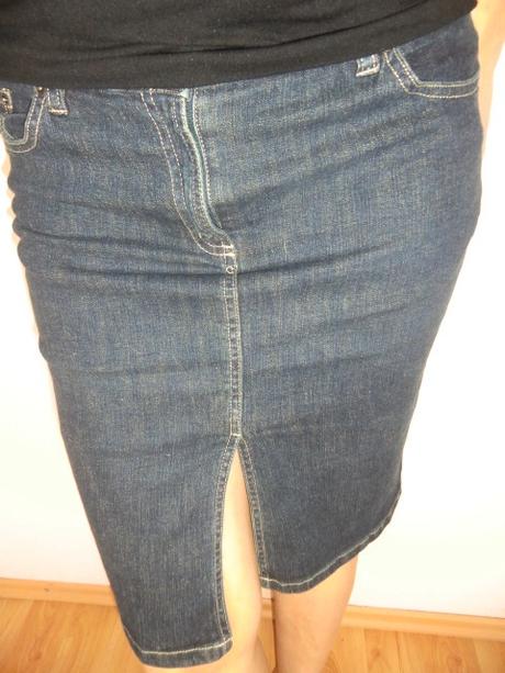 Riflová mini sukňa vel 36/38, h&m,38