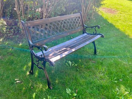 Vintage lavička ručná rekonštrukcia,