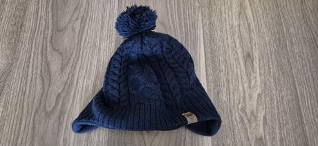 Tmavomodrá flísom zateplená čiapka h&m, 110-128 cm, h&m,110