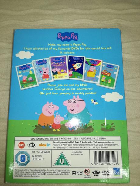 Peppa pig 6dvd collection wi19,