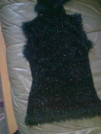 Čierny leský top, m