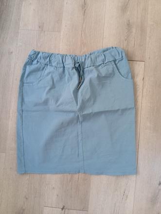 Bledomodrá elasticka sukna, xxl
