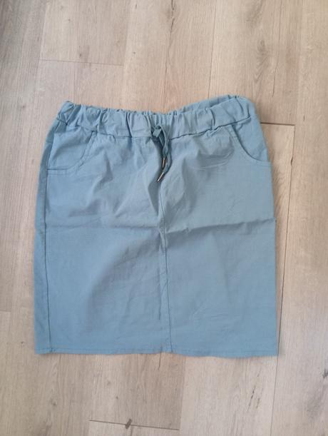 Bledomodrá elasticka sukna, xxl