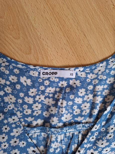 Romantické modré šaty cropp, s