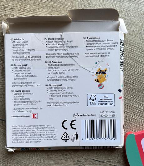 Drevené puzzle kuniboo vláčik za 2eur,