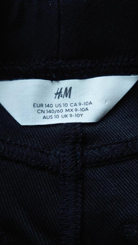 Kvalitné pevnejšie elastické nohavice h&m, h&m,140