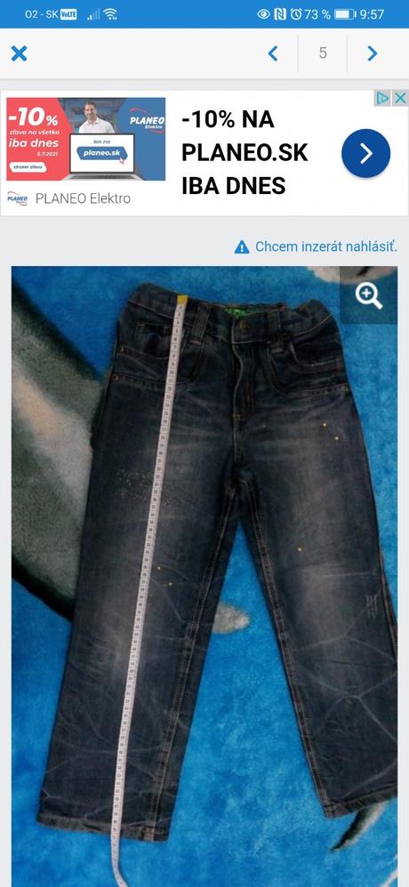 Chlapčenské rifle, denim co,122