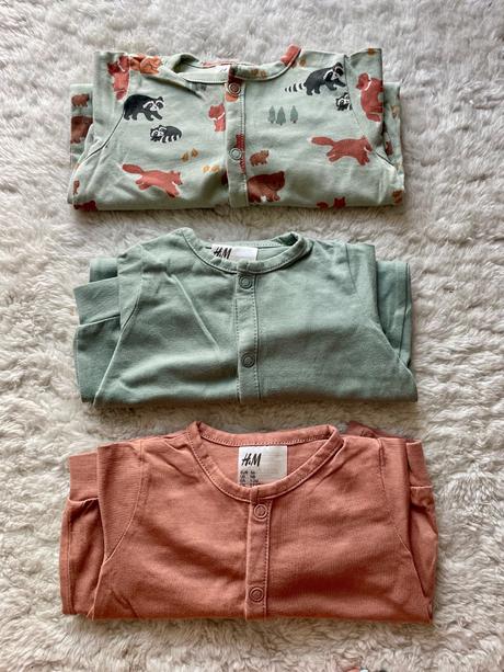 Bavlnene celocvockove pyzama h&m, h&m,56