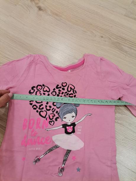 Dievčenské ruzove tričká s dlhým rukávom - 2 kusy, pepco,98