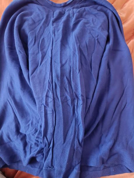 Fialový pulóver s netopierími rukávmi, orsay,l