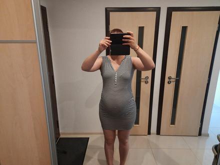 Tehotenské šaty, h&m,m