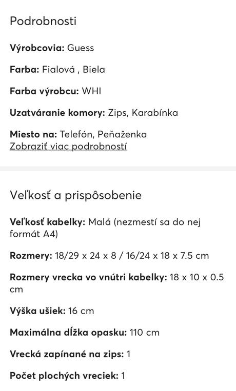 Crossbody kabelka guess 3v1, guess