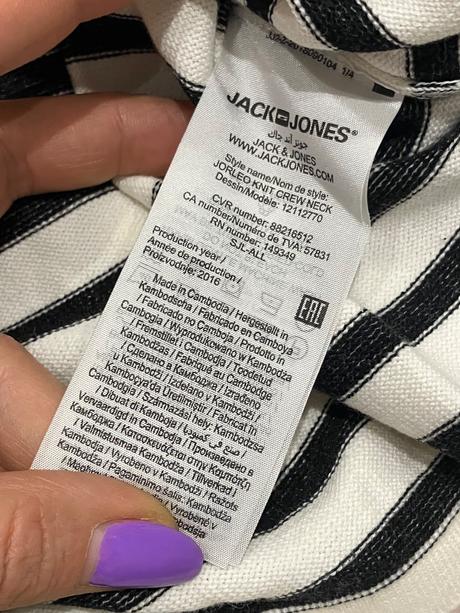 Pánsky pásikavý sveter jack jones (s), s