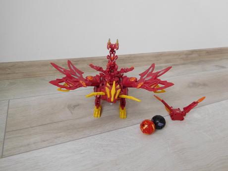 Bakugan drak červený-30 cm,, 