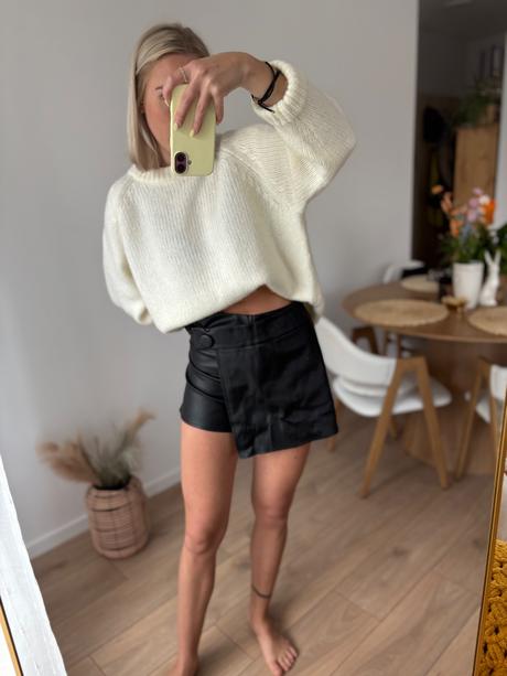 Kožená skort, new yorker,s