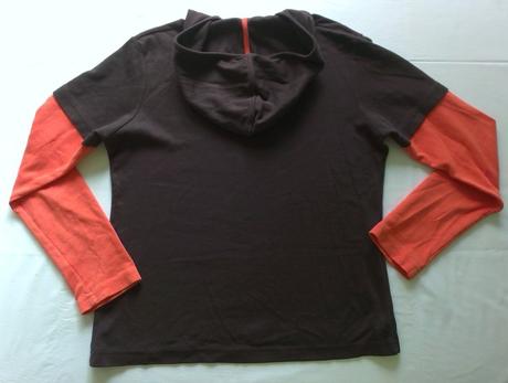 Mikina s kapucou,efekt 2v1, guga jeans,l