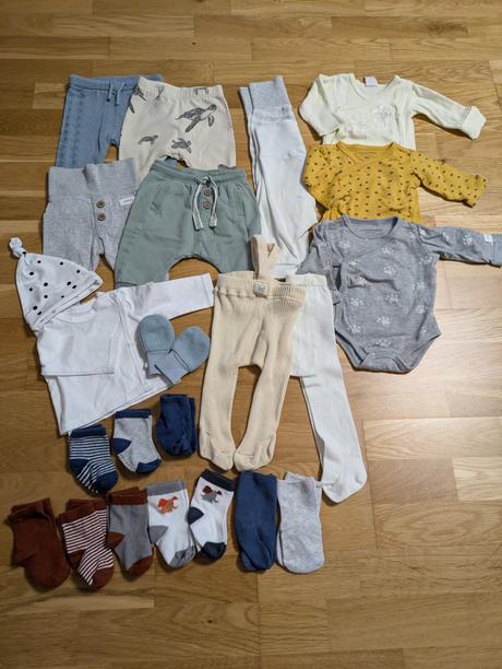 Balík oblečenia pre bábätko, 50–62